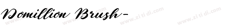 Domillion Brush字体转换
